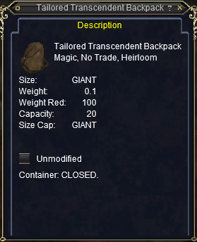 Tailored Transcendent Backpack